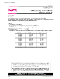 Datasheet LC866408 manufacturer Sanyo